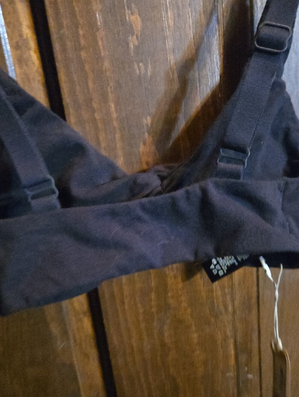 SKIMS Black Twist-Front Bralette NWT - Picture 5 of 5